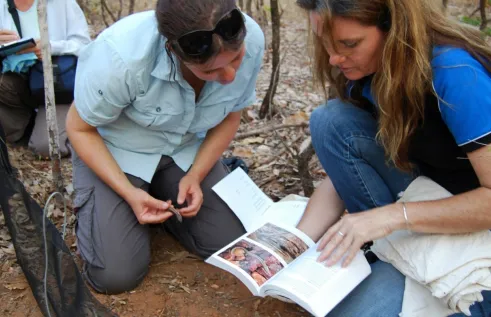 CDU researcher and supervisor outdoors